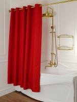 MIGLIORE Шторка L180xH200 см. для душа/ванны, текстиль, узор АР-ДЕКО, цвет красный