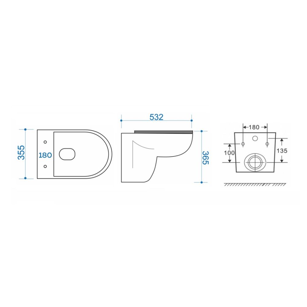 Унитаз подвесной Maretti Aria безободковый с микролифтом, AR10PBM80-844, белый, артикул AR10PBM80-844