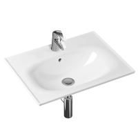 Комплект 3 в 1 Lavinia Boho Bathroom Sink 21510437, врезная фарфоровая раковина 60 см, смеситель с донным клапаном, латунный сифон
