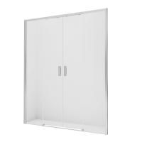 Дверь в нишу NEW TRENDY PRIME 160x200 D-0336A (хром)