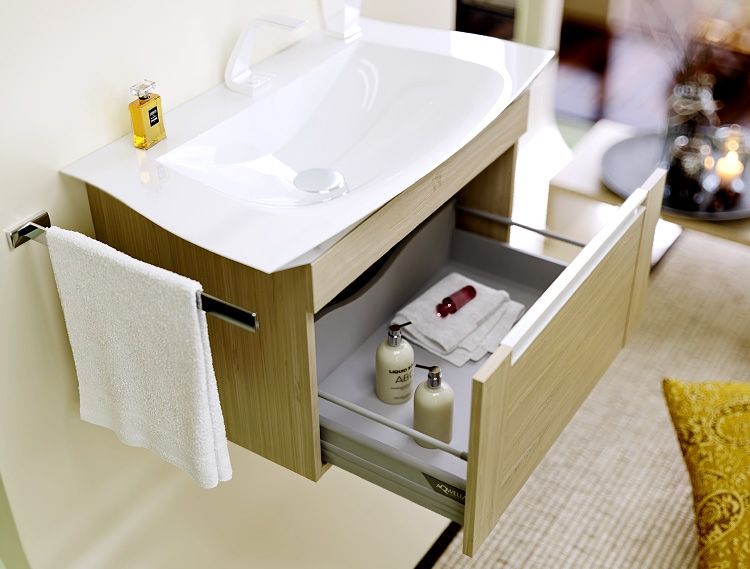 Тумба под раковину Aqwella 5 Stars Simphony 90 Sim.01.07/1/DS подвесная Дуб сонома, артикул Sim.01.07/1/DS