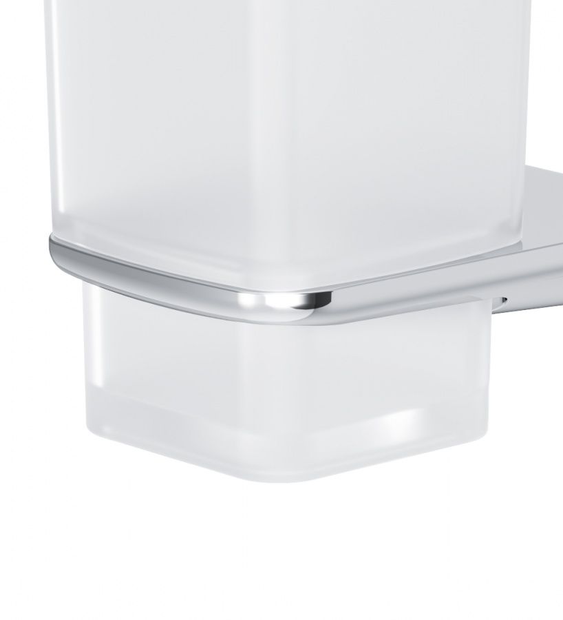 A50A34300 Inspire V2.0, Стеклянный стакан с настенным держателем, хром, шт A50A34300 Inspire V2.0, Стеклянный стакан с настенным держателем, хром, шт