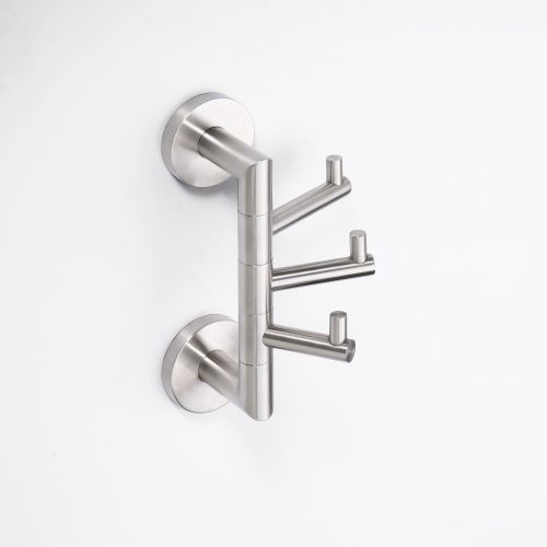 Крючок NEO тройной поворотный  55х190x110 мм, матовый хром