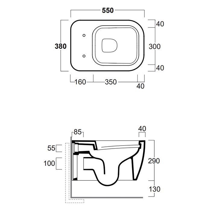 SIMAS Комплект крепежей для подвесного унитаза/биде, артикул F85