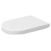 Сиденье для унитаза, Duravit, Darling New, Starck 2, с крышкой, ширина, мм-370, глубина, мм-410, высота, мм-30, тип шарниров-SoftClose, материал шарниров-нержавеющая сталь, цвет шарниров-хром, цвет-белый