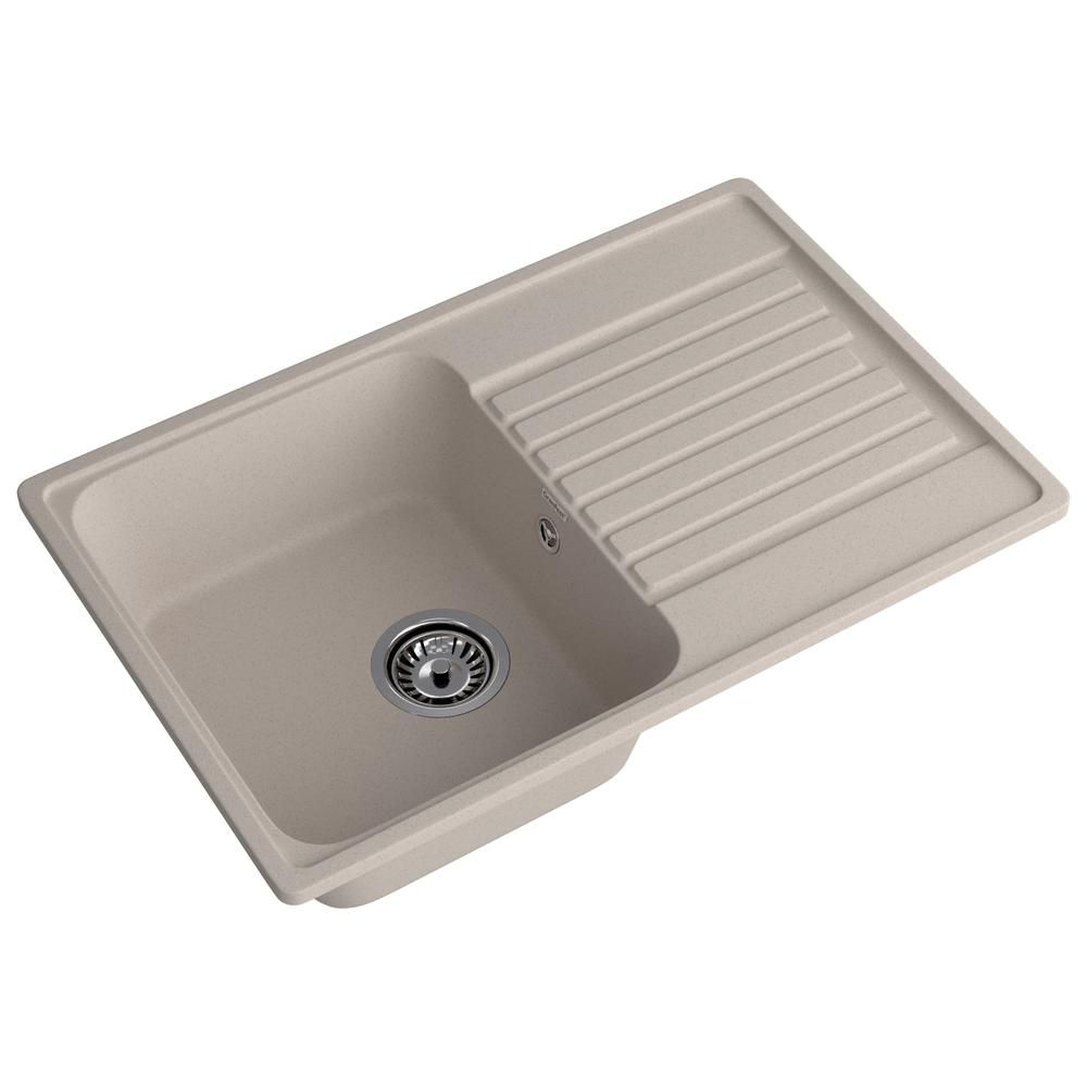 Кухонная мойка GranFest QUARZ 78, песочный, артикул 78 песочный