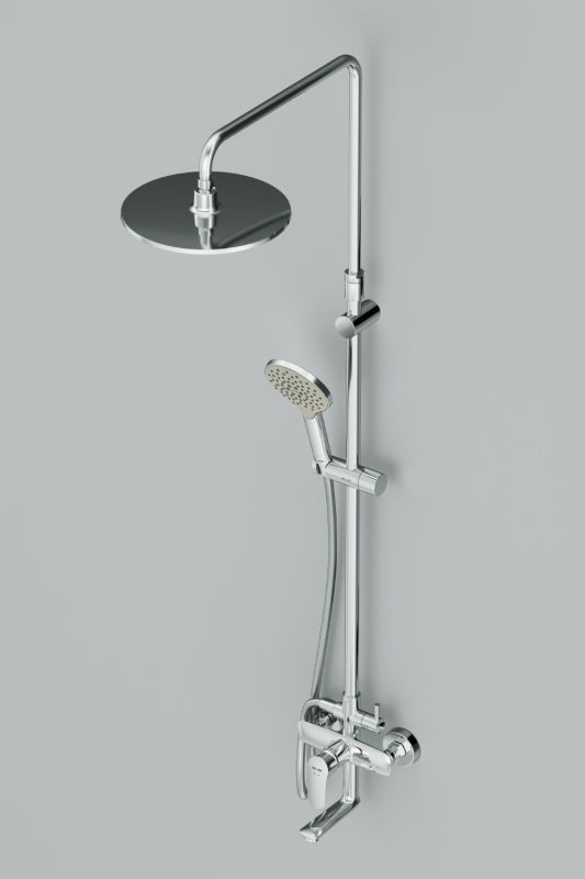 F0780964 Like,душ.система,набор:см-ль д/ванны/душа,верхний душ d250 мм, ручной душ 120 мм, 3 функции