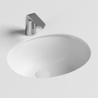 Умывальник овальный встраиваемый под столешницу Element 510*420*195мм, с крепежом и шаблоном для установки CN6042 Умывальник овальный встраиваемый под столешницу Element 510*420*195мм, с крепежом и шаблоном для установки CN6042