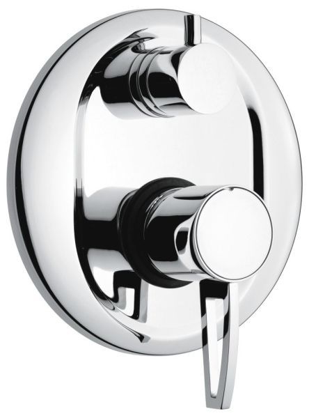 Emmevi Minu, однорычажный встраиваемый смеситель для душа, ручка со стержнем, с дивертером на 3 выхода, цвет хром