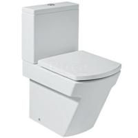 Унитаз с бачком напольный Roca Hall 342629000+341620000 (с сиденьем, микролифт) с горизонтальным выпуском