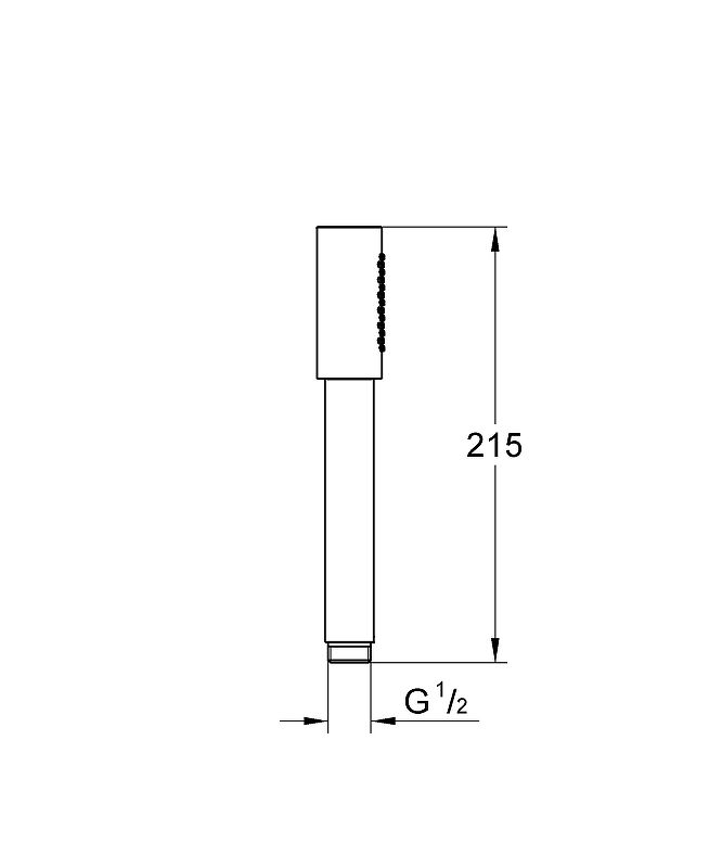 Ручной душ GROHE Sena Stick, темный графит, матовый (26465AL0) Ручной душ GROHE Sena Stick, темный графит, матовый (26465AL0)