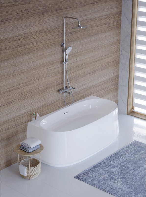 Акриловая ванна пристенная CEZARES CZR-LUX-WALL-170-80-58, артикул CZR-LUX-WALL-170-80-58