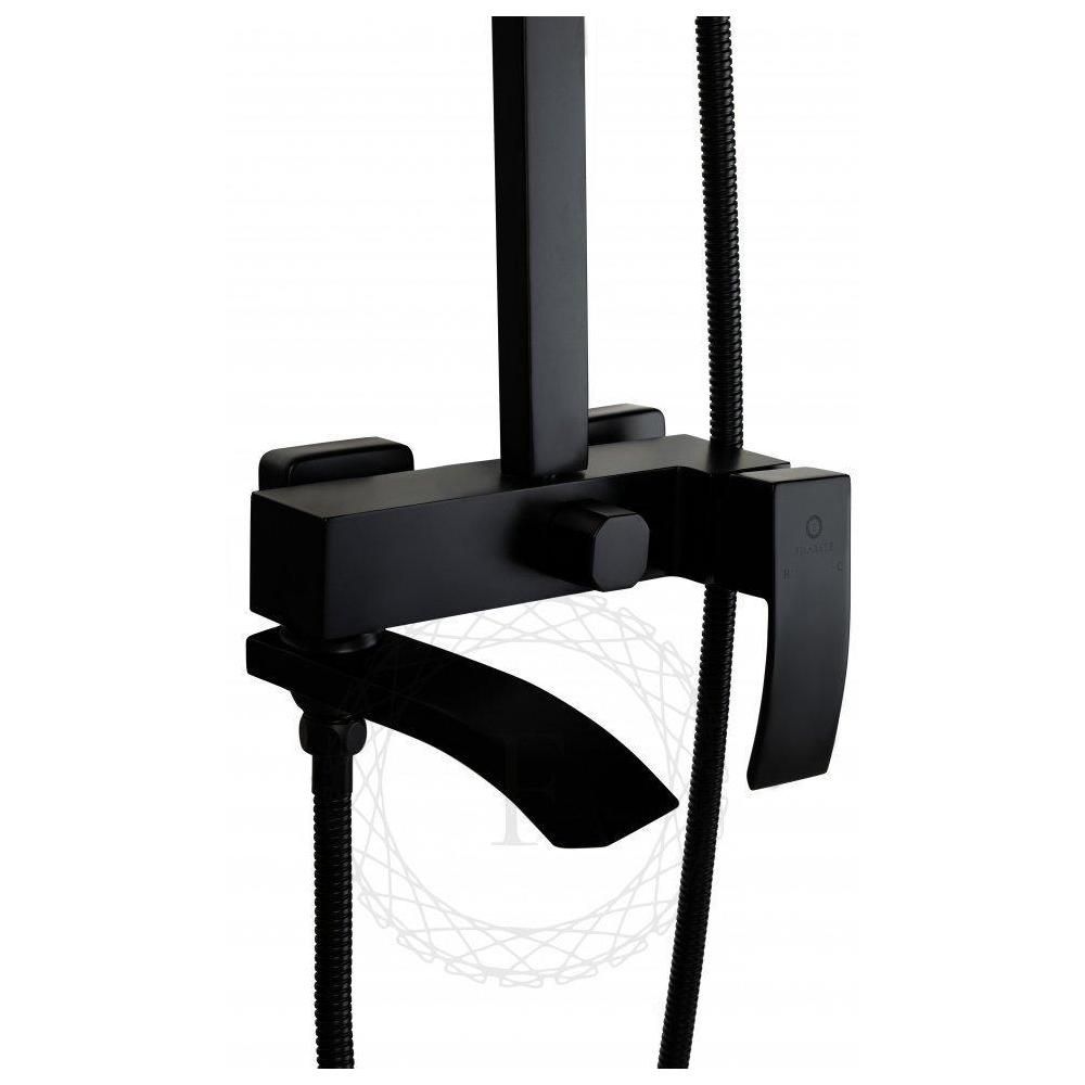 Душевая система FILARETE Waterfall FL2010BL, черный, артикул FL2010BL