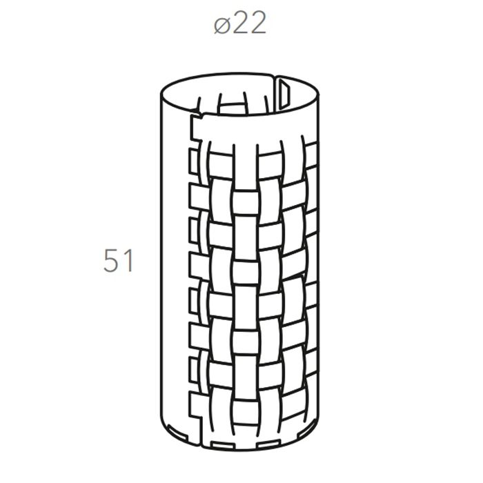ADJ Зонтница с ведром А2033 Bottega, D22xH51 см., цвет: горчичный/оливковый