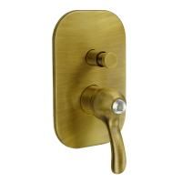 LEM SWAROVSKI См-ль моноком. скрытого монтажа, 2-х позиционный с девиатором, бронза