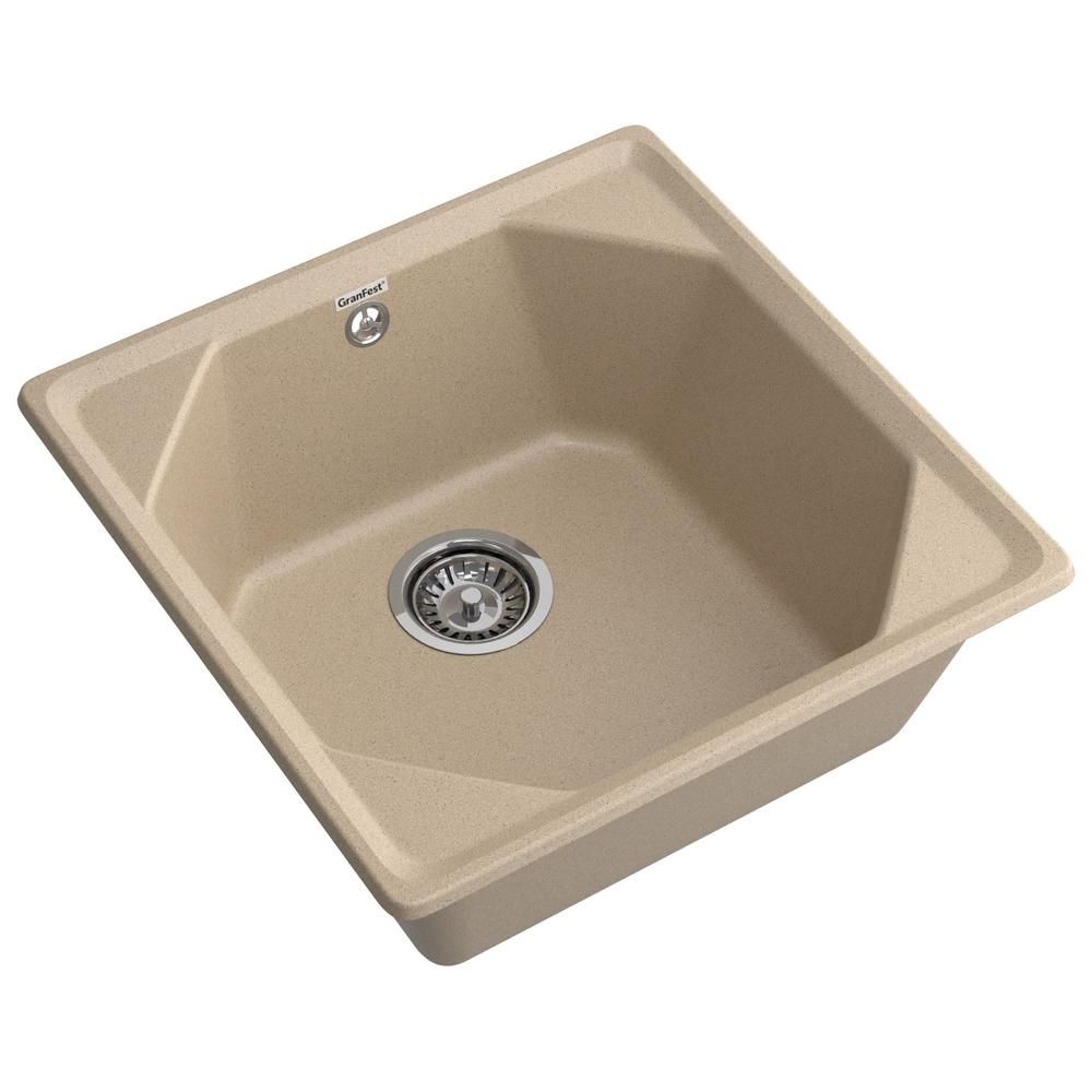 Кухонная мойка GranFest UNIQUE 500, песочный, артикул U-500 песочный