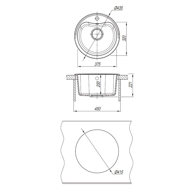 Кухонная мойка Dr. Gans ДОРА 25.015.B0435.405, терра, артикул 25.015.B0435.405