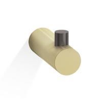 Decor Walther  CLUB HAK1 Крючок одинарный , цвет темный металл матовый / золотой матовый 24 карата