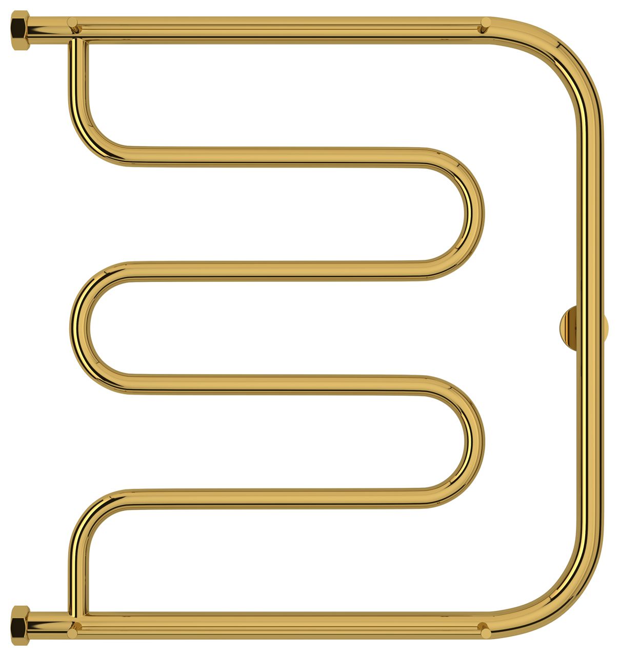 Полотенцесушитель водяной "Лира+" 2П 600х600 Н. Г. 1" (Золото)