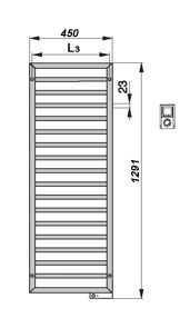 Электрический полотенцесушитель Zehnder Subway Inox SUBEI-130-045/ID Нержавеющая сталь Электрический полотенцесушитель Zehnder Subway Inox SUBEI-130-045/ID Нержавеющая сталь