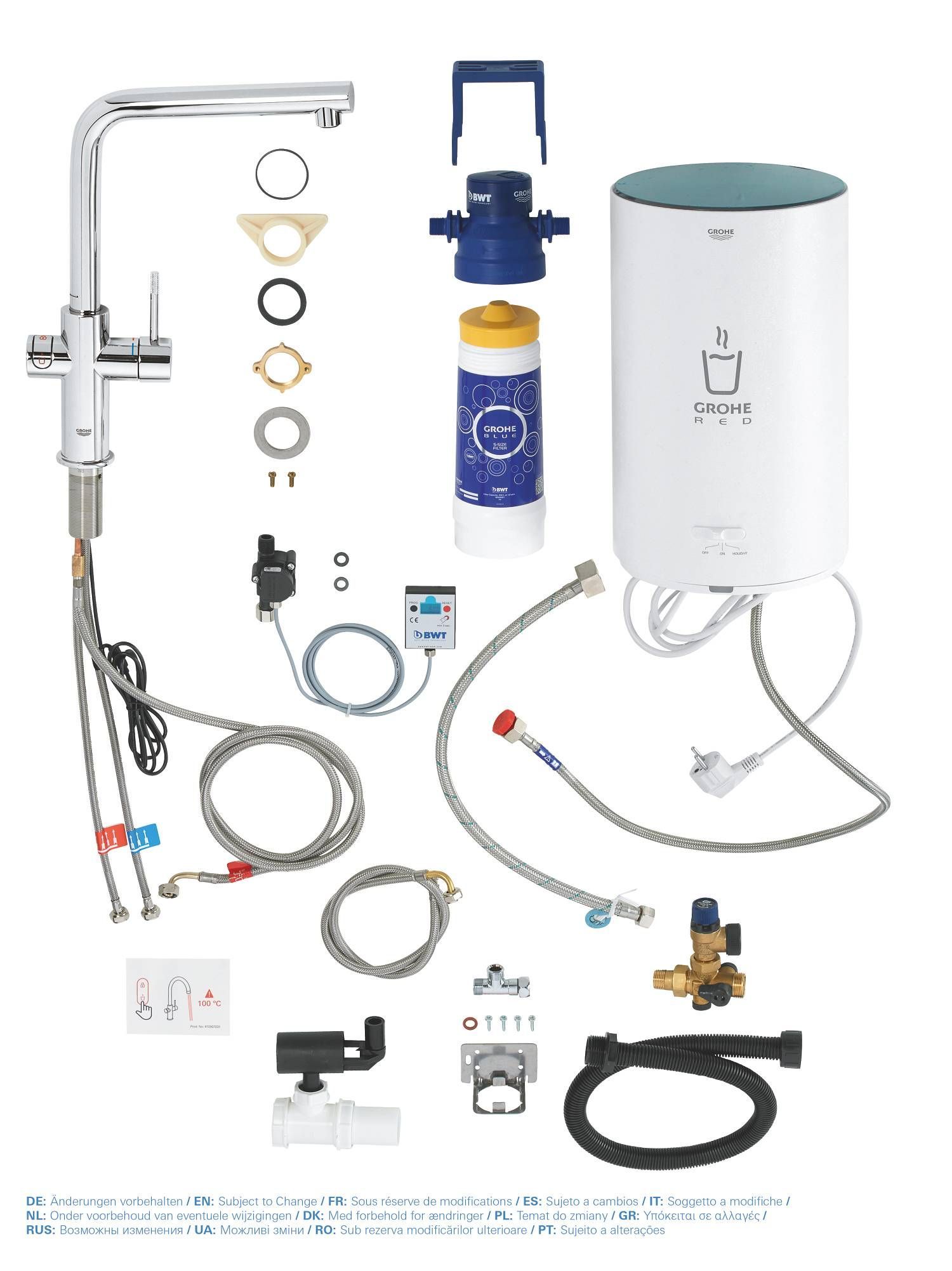 Смеситель для кухни GROHE Red Duo, бойлер M-size, хром, (30327001) Смеситель для кухни GROHE Red Duo, бойлер M-size, хром, (30327001)