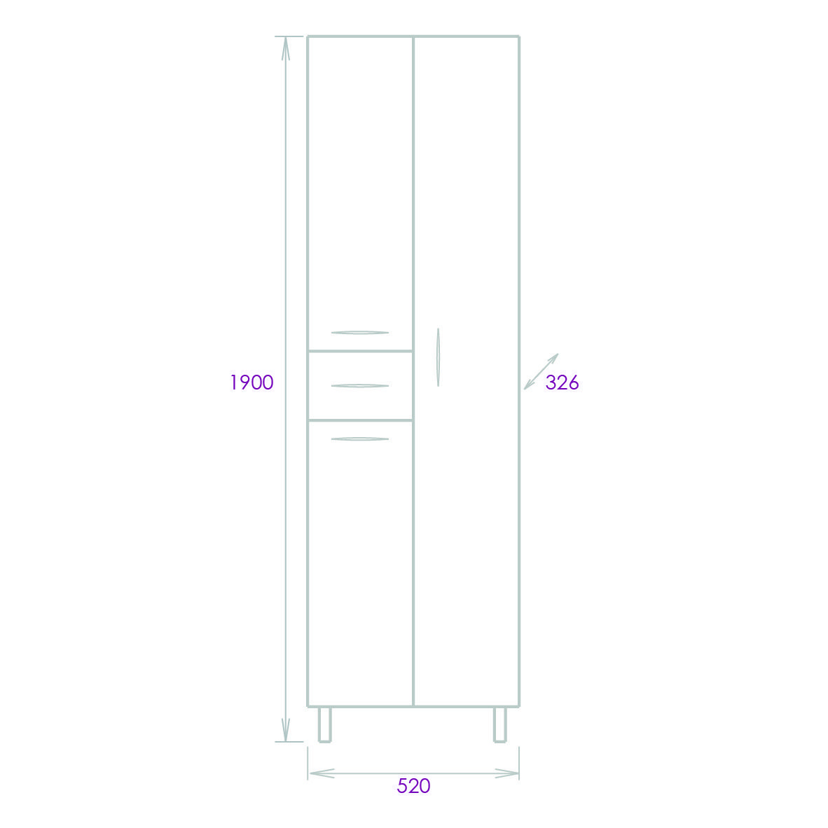 Кран смывной КРС-20-04 с мет. трубой КНОПКА (Тула)