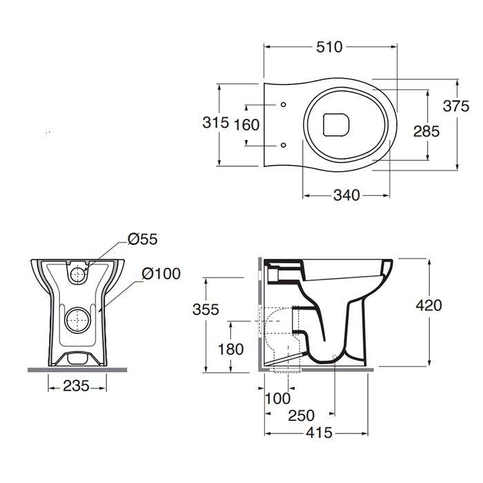 AZZURRA FAST Сиденье для  унитаза soft-close, цвет белый