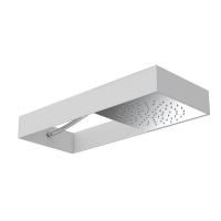 FIMA|Carlo Frattini Wellness Верхний душ Moove настенного монтажа, в белой матовой раме, передвижной модуль подачи воды, цвет хром