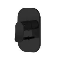 Fima Carlo Frattini Flo Смеситель для душа, встраиваемый, с переключателем на 2 выхода, цвет: чёрный матовый Fima Carlo Frattini Flo Смеситель для душа, встраиваемый, с переключателем на 2 выхода, цвет: чёрный матовый