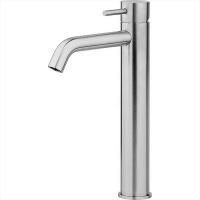 Смеситель для раковины, Cisal, Xion, тип открывания воды-однорычажный, отверстия для монтажа-1, высота, мм-300, вынос излива, мм-180, цвет-нержавеющая сталь AISI316L