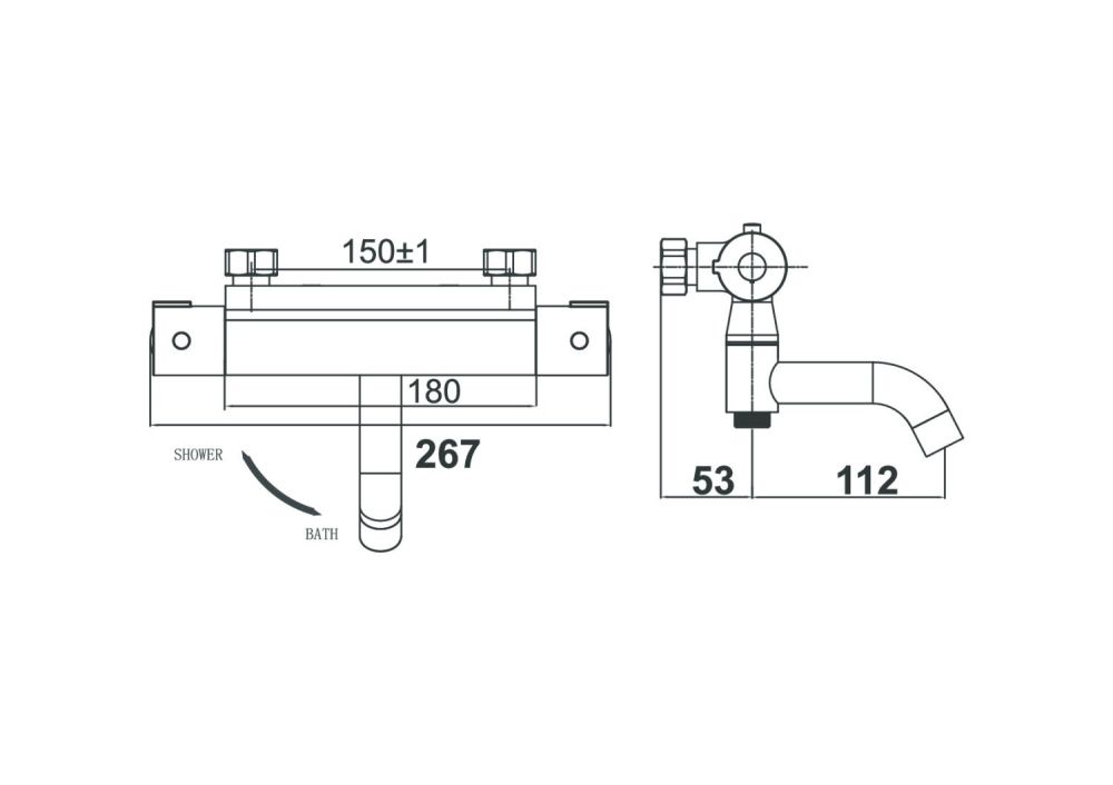 Смеситель для ванны DK Bayern Potsdam (DA2153201), артикул DA2153201