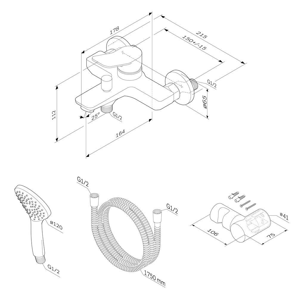 F85A15000 X-Joy, смеситель д/ванны/душа, душ.набор, хром, шт. F85A15000 X-Joy, смеситель д/ванны/душа, душ.набор, хром, шт.