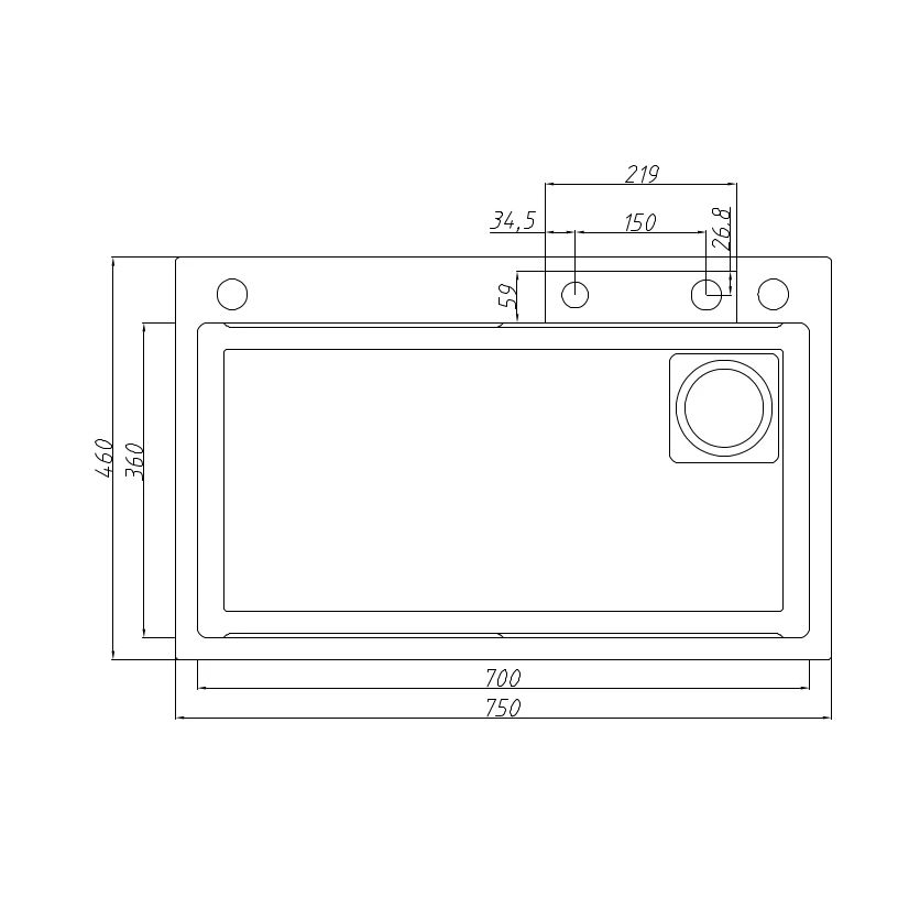 Многофункциональная кухонная мойка Savol S-SC003Q, графит, артикул S-SC003Q