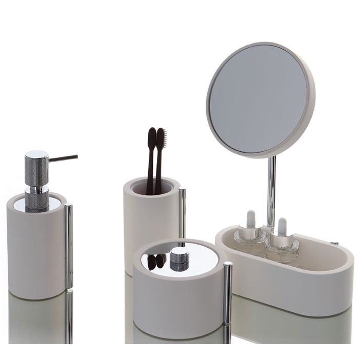 BERTOCCI Easy Дозатор для жидкого мыла, настольный, цвет белый матовый/хром, артикул 130 0948 0000