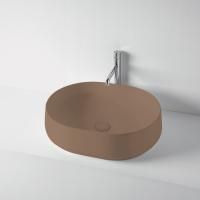 KERASAN F10 Раковина накладная 56х44 см, без отв под смеситель, цвет Bruno Matt