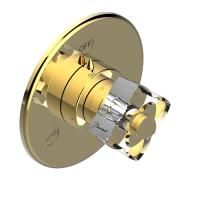 THG PETALE DE CRISTAL CLAIR Переключатель встраиваемый, внешняя часть, цвет полированное золото THG PETALE DE CRISTAL CLAIR Переключатель встраиваемый, внешняя часть, цвет полированное золото
