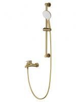 Смеситель для ванны с душевым гарнитуром WONZON & WOGHAND ALFA, Брашированное золото (WW-AE3205-BG)