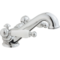 CISAL Arcana Toscana Смеситель двухвентильный для раковины на 1 отверстие с донным клапаном, цвет хром