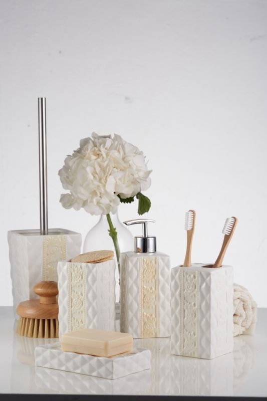 Держатель для зубных щеток Fora Diamond FOR-DM044 Белый