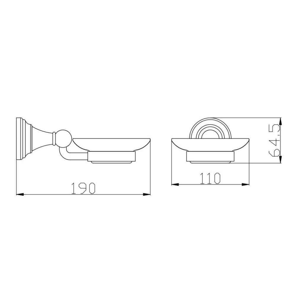 Мыльница Rav Slezak MORAVA MKA0300B, белый, артикул MKA0300B