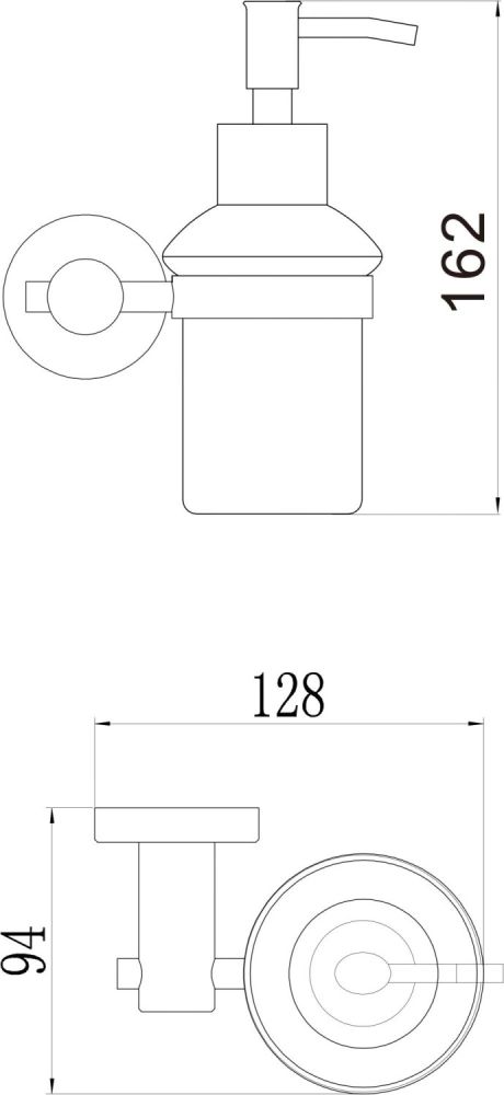 Дозатор жидкого мыла Savol S-005631Q, графит, артикул S-005631Q