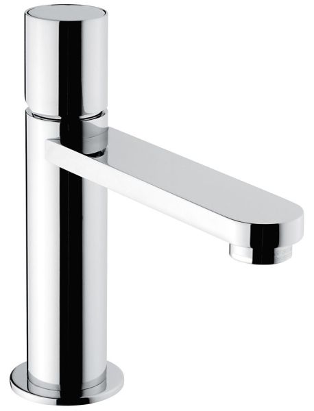 Emmevi Ade, однорычажный смеситель для раковины (излив 13 см), с донным клапаном click-clack, цвет хром