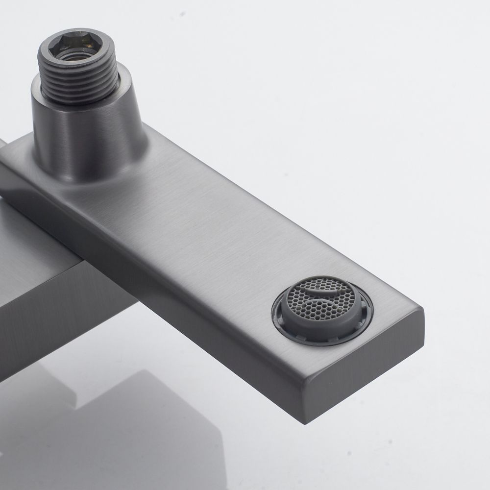 Душевая система Shevanik S4636T, оружейная сталь