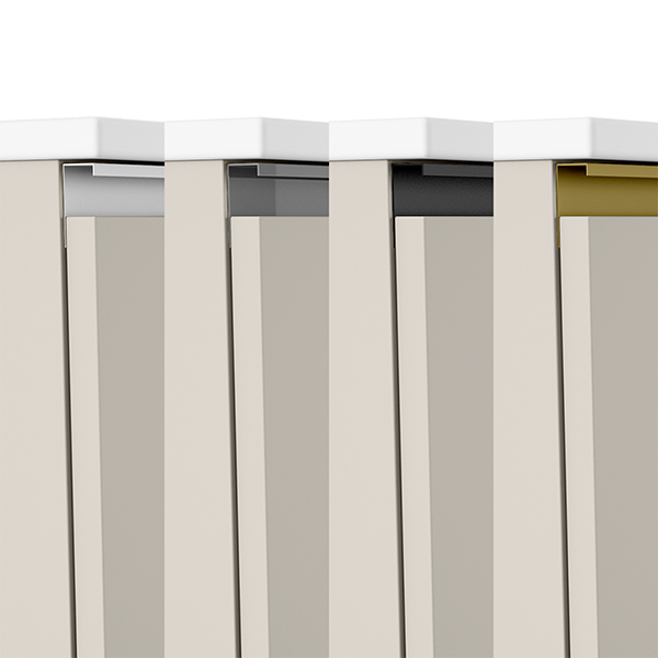 Visobath Granada, тумба 80 см, 2 ящика c черными ручками, цвет бежевый матовый лак (Cotton), артикул 70455/87602