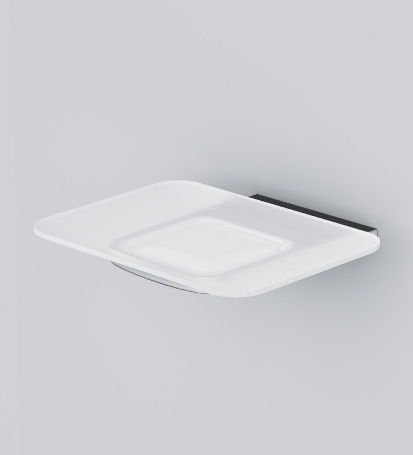 A50A34200 Inspire V2.0, Стеклянная мыльница с настенным держателем, хром, шт A50A34200 Inspire V2.0, Стеклянная мыльница с настенным держателем, хром, шт