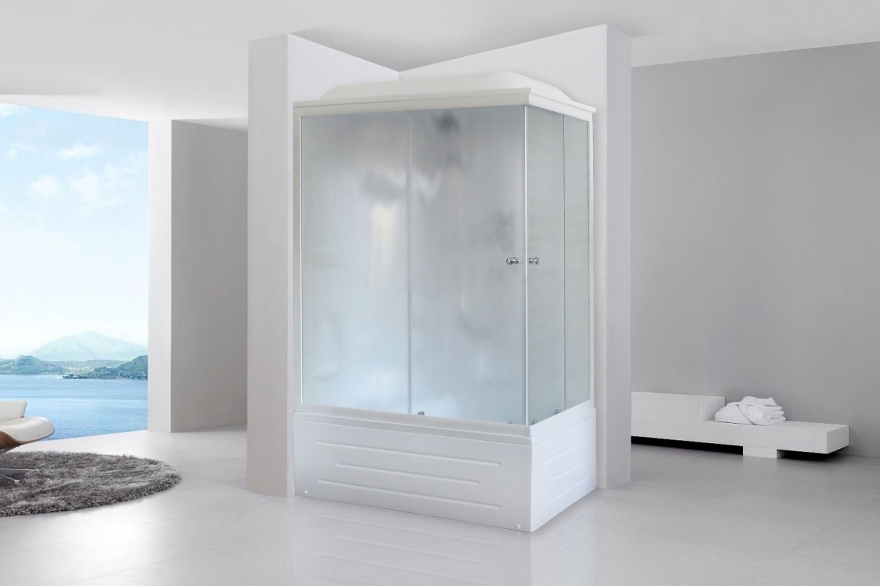 Душевая кабина Royal Bath RB 8120BP1-M (матовое) левая Душевая кабина Royal Bath RB 8120BP1-M (матовое) левая