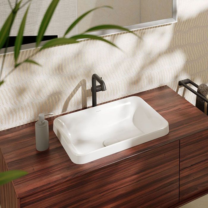 Раковина, Hansgrohe, Xuniva Q, ширина, мм-550, глубина, мм-400, высота, мм-175, тип установки-встраиваемый, отверстия для смесителя-отсутствуют, с переливом, материал-керамика, цвет-белый Раковина, Hansgrohe, Xuniva Q, ширина, мм-550, глубина, мм-400, высота, мм-175, тип установки-встраиваемый, отверстия для смесителя-отсутствуют, с переливом, материал-керамика, цвет-белый