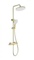 Душевая система с термостатом WONZON & WOGHAND NEO, Брашированное золото (WW-B3035-A1-BG)