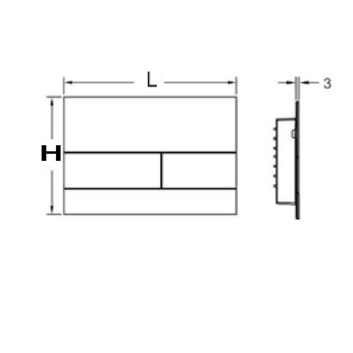 TECEsquare, cтекло черное, клавиши хром глянцевый