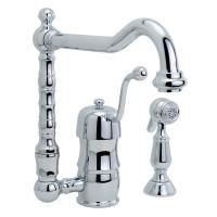 CUCINA QUEEN NOSTALGIA Смеситель для кухни моноком., на два отв. с лейкой, хром